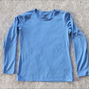 Capilene blue silk weight base layer